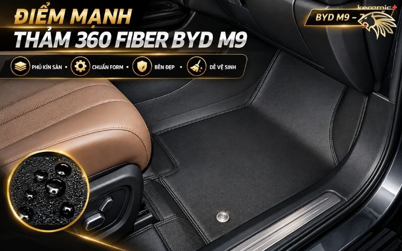Thảm lót sàn 360 Fiber BYD M9