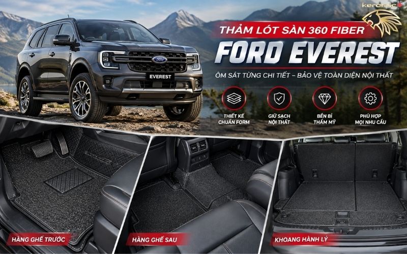Thảm lót sàn 360 Fiber Ford Everest