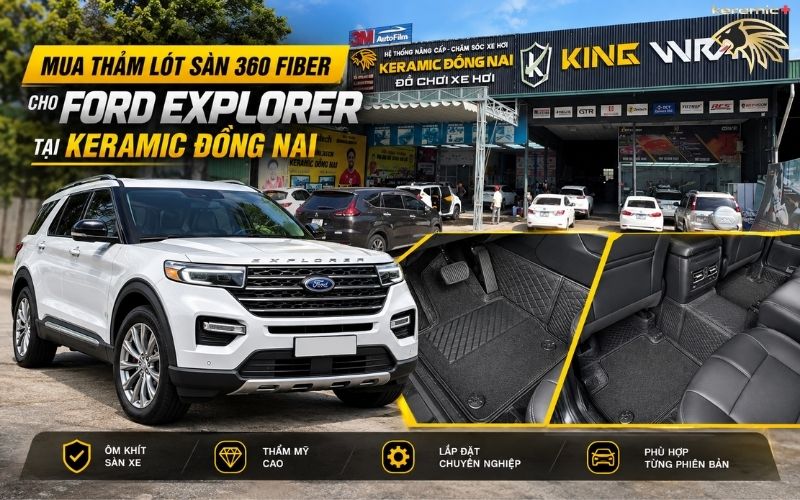 Thảm lót sàn 360 Fiber Ford Explorer