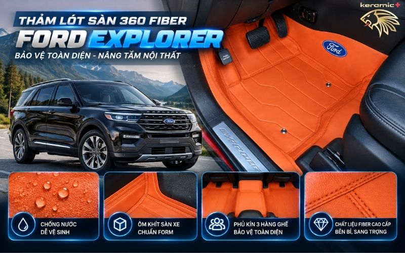 Thảm lót sàn 360 Fiber Ford Explorer