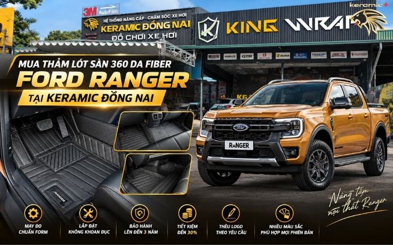 Thảm lót sàn 360 Fiber Ford Ranger