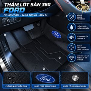 Thảm lót sàn 360 Fiber Ford Ranger