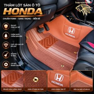 Thảm lót sàn 360 Fiber Honda BRV