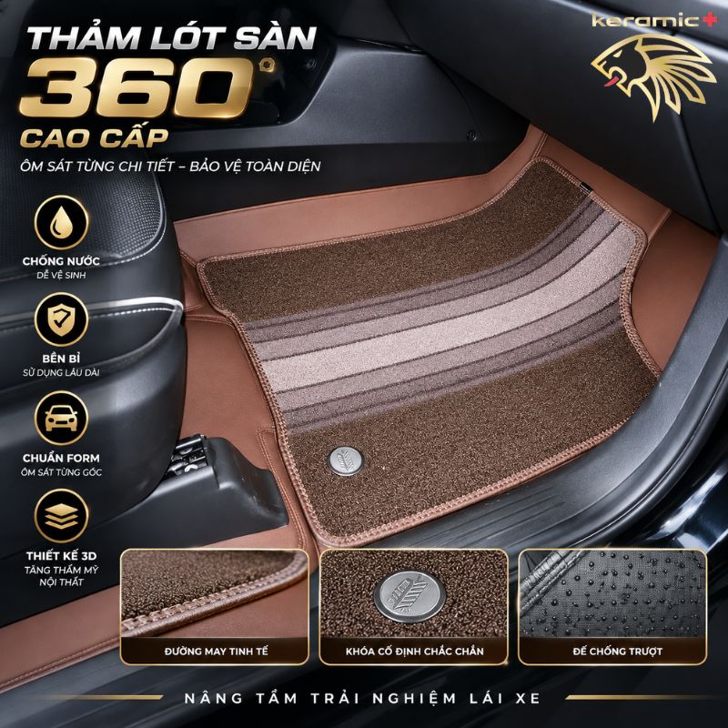 Thảm lót sàn 360 Fiber Hyundai Custin
