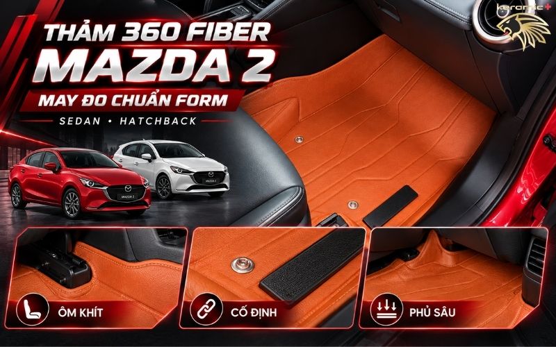 Thảm lót sàn 360 Fiber Mazda 2