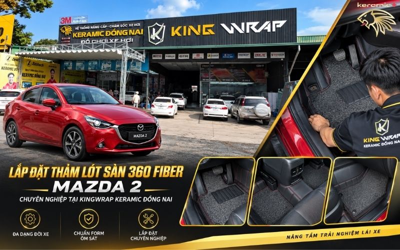 Thảm lót sàn 360 Fiber Mazda 2