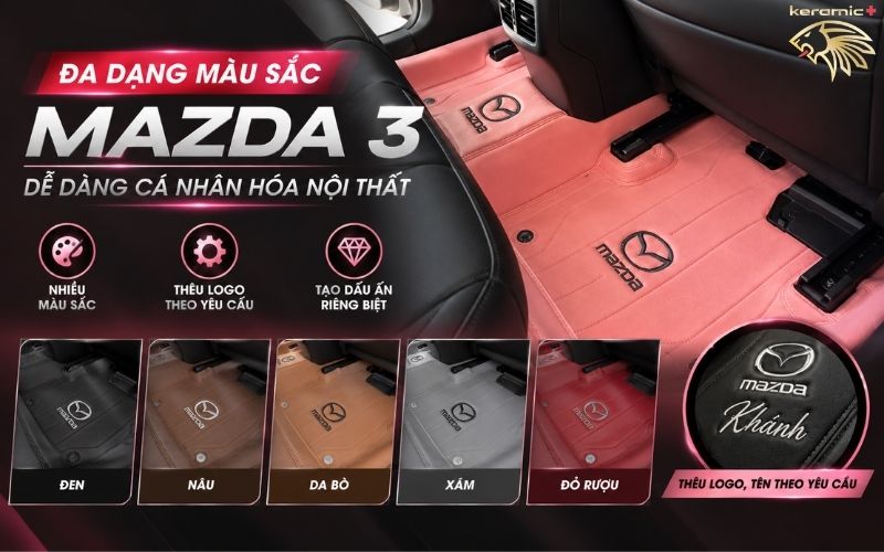 Thảm lót sàn 360 Fiber Mazda 3