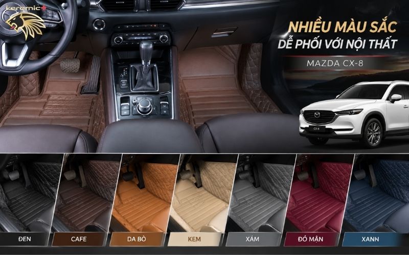 Thảm lót sàn 360 Fiber Mazda CX8 Thảm lót sàn 360 Fiber Mazda CX8