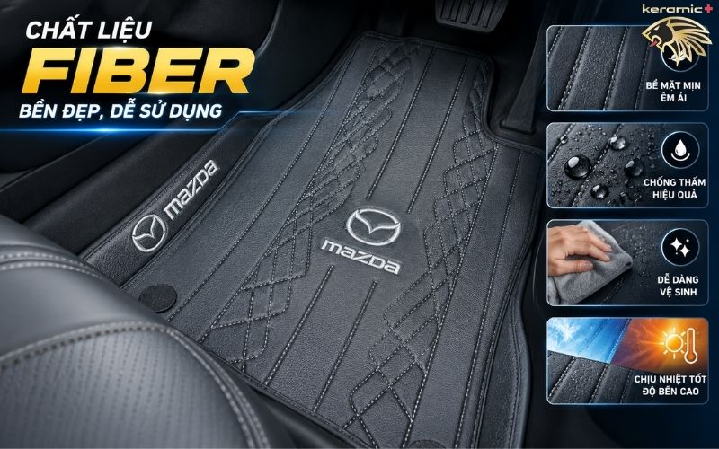 Thảm lót sàn 360 Fiber Mazda CX8 Thảm lót sàn 360 Fiber Mazda CX8