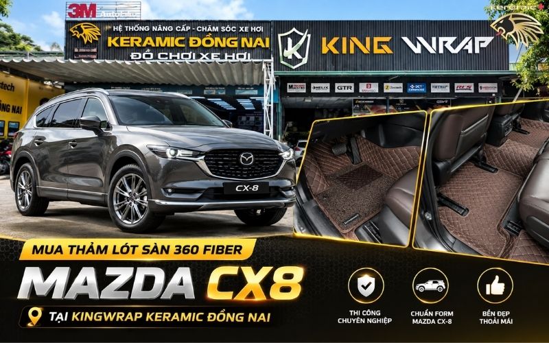 Thảm lót sàn 360 Fiber Mazda CX8 Thảm lót sàn 360 Fiber Mazda CX8