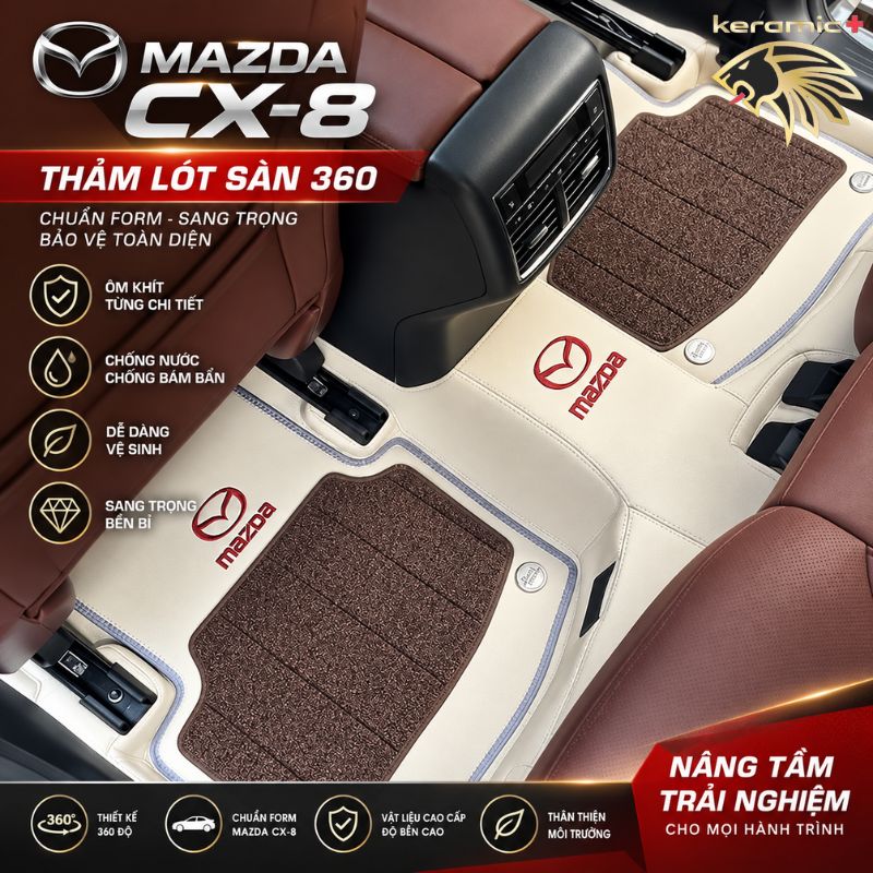 Thảm lót sàn 360 Fiber Mazda CX8