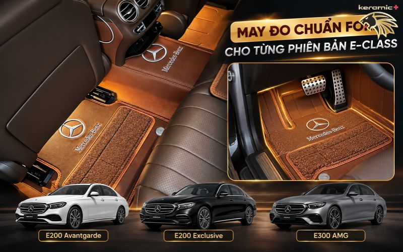 Thảm lót sàn 360 Fiber Mercedes E200-300 Thảm lót sàn 360 Fiber Mercedes E200-300