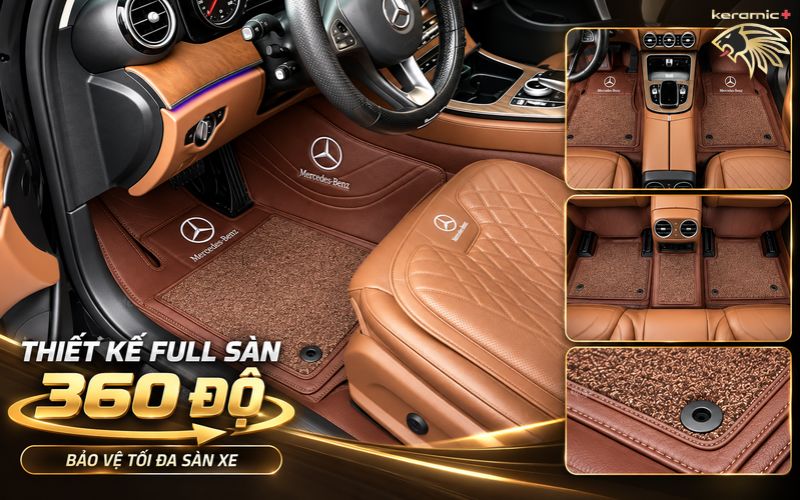 Thảm lót sàn 360 Fiber Mercedes E200-300 Thảm lót sàn 360 Fiber Mercedes E200-300