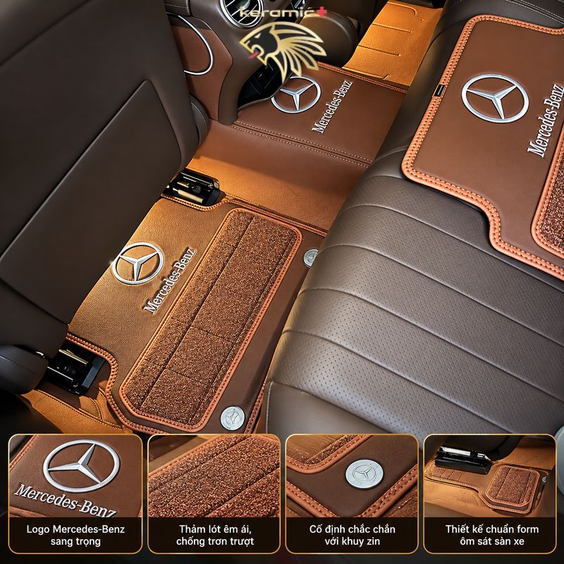 Thảm lót sàn 360 Fiber Mercedes E200-300