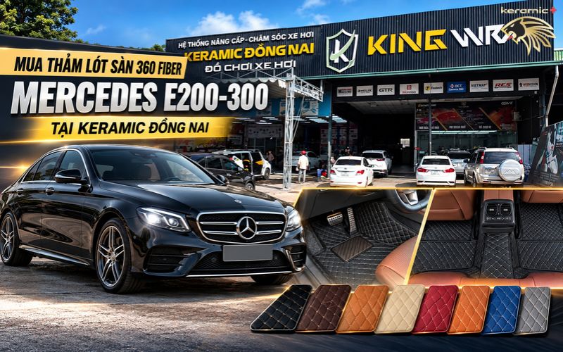 Thảm lót sàn 360 Fiber Mercedes E200-300 Thảm lót sàn 360 Fiber Mercedes E200-300