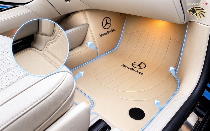 Thảm lót sàn 360 Fiber Mercedes EQS 580