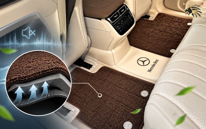 Thảm lót sàn 360 Fiber Mercedes EQS 580