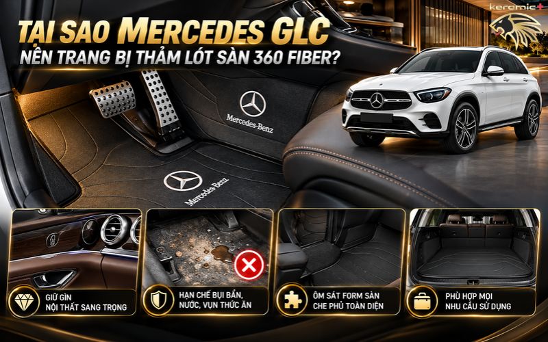 Thảm lót sàn 360 Fiber Mercedes GLC Thảm lót sàn 360 Fiber Mercedes GLC