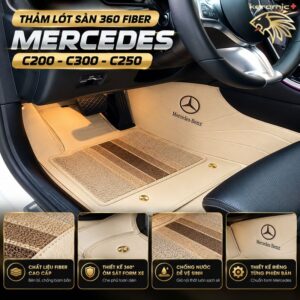 Thảm lót sàn 360 Fiber xe Mercedes C200-300-250