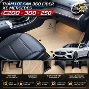 Thảm lót sàn 360 Fiber xe Mercedes C200-300-250