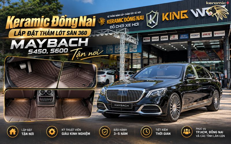 Thảm lót sàn 360 Maybach S450, S600 Thảm lót sàn 360 Maybach S450, S600