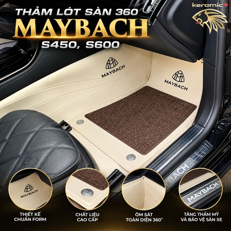 Thảm lót sàn 360 Maybach S450, S600