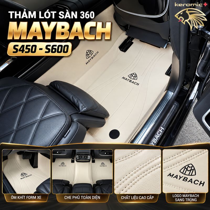 Thảm lót sàn 360 Maybach S450, S600