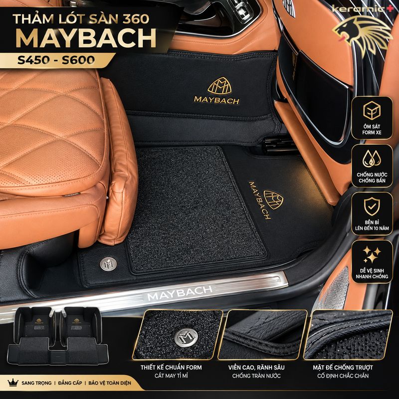 Thảm lót sàn 360 Maybach S450, S600
