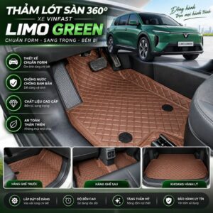 Thảm lót sàn 360 VinFast Limo Green