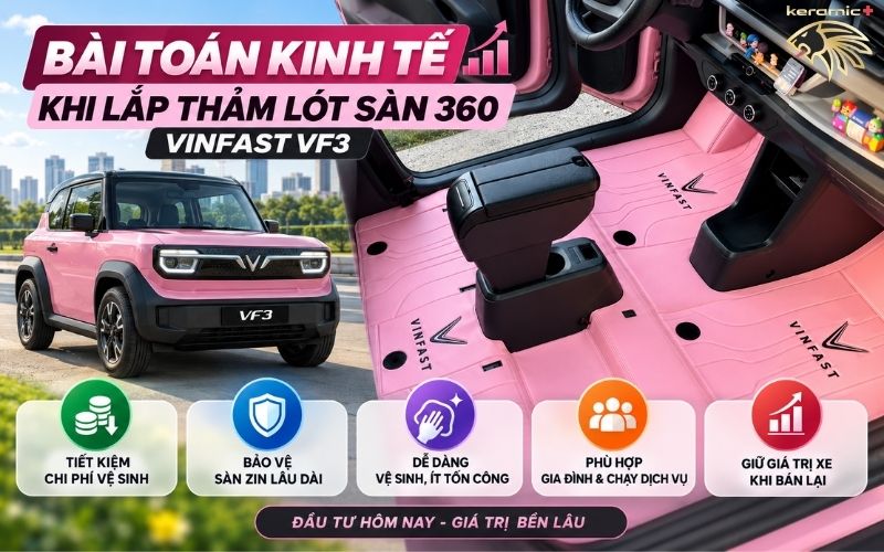Thảm lót sàn 360 VinFast VF3