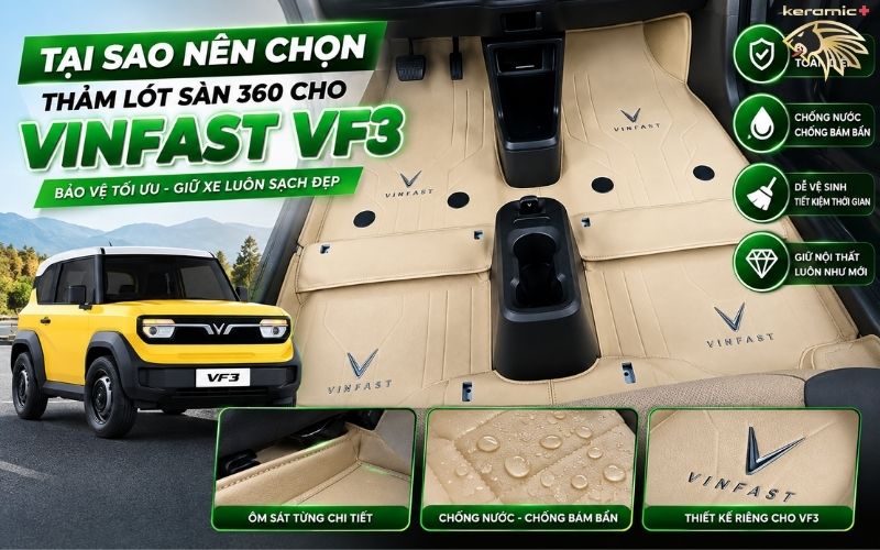 Thảm lót sàn 360 VinFast VF3
