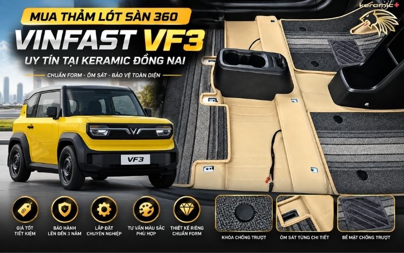 Thảm lót sàn 360 VinFast VF3