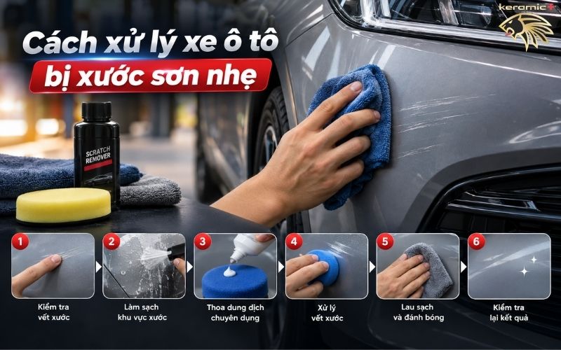 Xe ô tô bị xước sơn làm thế nào Xe ô tô bị xước sơn làm thế nào