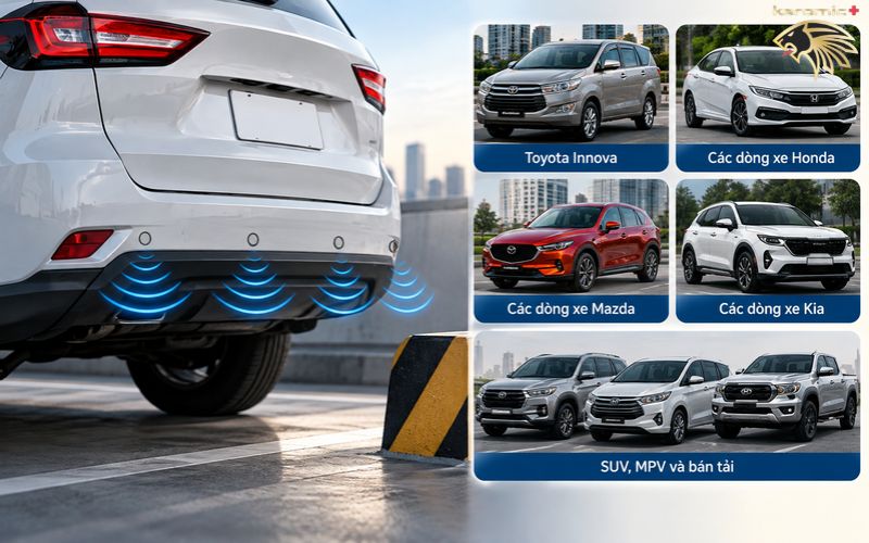 cảm biến lùi 4 mắt cảm biến lùi 4 mắt