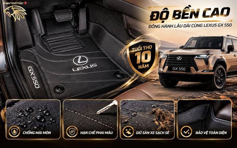 Thảm lót sàn 360 Lexus GX 550