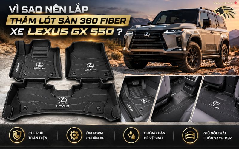Thảm lót sàn 360 Lexus GX 550