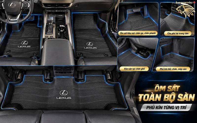Thảm lót sàn 360 Lexus GX 550