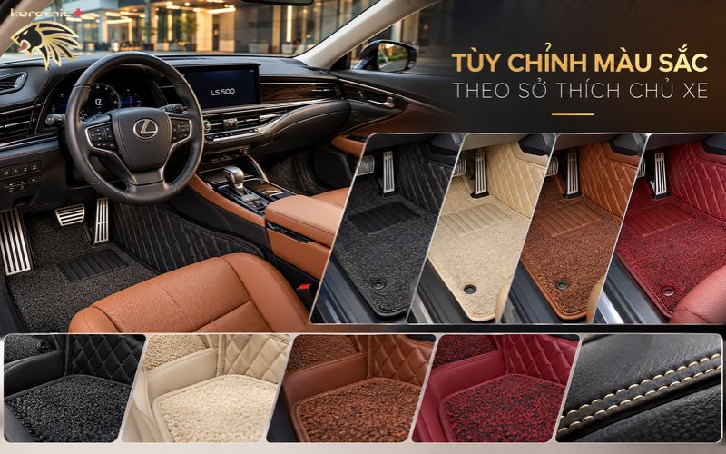 Thảm lót sàn 360 Lexus LS500 Thảm lót sàn 360 Lexus LS500