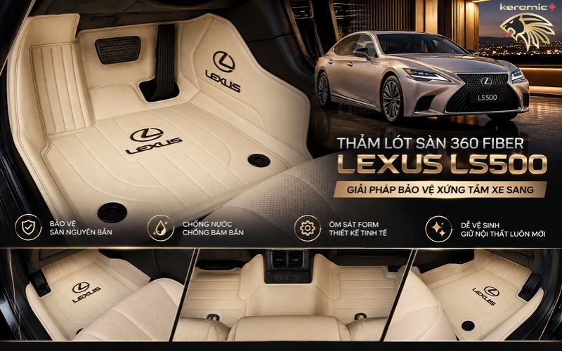Thảm lót sàn 360 Lexus LS500 Thảm lót sàn 360 Lexus LS500
