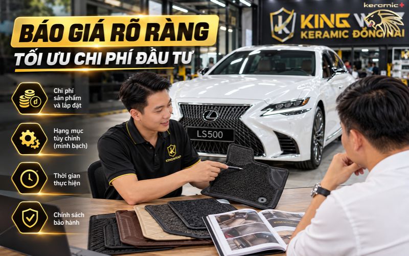 Thảm lót sàn 360 Lexus LS500 Thảm lót sàn 360 Lexus LS500