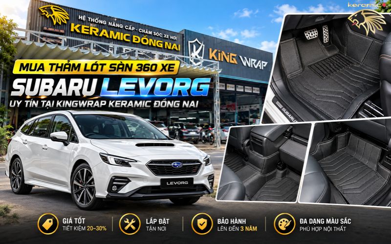 Thảm lót sàn 360 Subaru Levorg Thảm lót sàn 360 Subaru Levorg