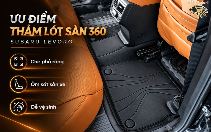 Thảm lót sàn 360 Subaru Levorg Thảm lót sàn 360 Subaru Levorg