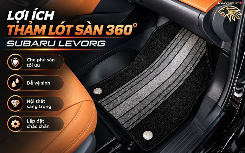 Thảm lót sàn 360 Subaru Levorg Thảm lót sàn 360 Subaru Levorg